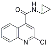 2-CHLORO-N-CYCLOPROPYLQUINOLINE-4-CARBOXAMIDE Struktur