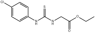 ETHYL 2-([(4-CHLOROANILINO)CARBOTHIOYL]AMINO)ACETATE Struktur