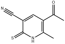 5-ACETYL-2-MERCAPTO-6-METHYLNICOTINONITRILE Struktur