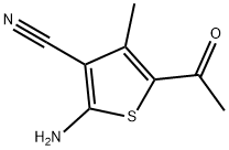 5-ACETYL-2-AMINO-4-METHYL-3-THIOPHENECARBONITRILE Struktur