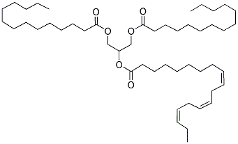 1,3-MYRISTIN-2-LINOLENIN Struktur