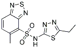 N-(5-ETHYL-1,3,4-THIADIAZOL-2-YL)-5-METHYL-2,1,3-BENZOTHIADIAZOLE-4-SULFONAMIDE Struktur