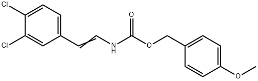 4-METHOXYBENZYL N-(3,4-DICHLOROSTYRYL)CARBAMATE Struktur