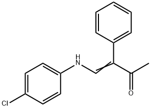 4-(4-CHLOROANILINO)-3-PHENYL-3-BUTEN-2-ONE Struktur