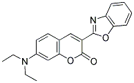 3-BENZOOXAZOL-2-YL-7-DIETHYLAMINO-CHROMEN-2-ONE Struktur