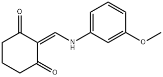 2-[(3-METHOXYANILINO)METHYLENE]-1,3-CYCLOHEXANEDIONE Struktur