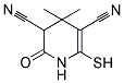 6-MERCAPTO-4,4-DIMETHYL-2-OXO-1,2,3,4-TETRAHYDROPYRIDINE-3,5-DICARBONITRILE Struktur