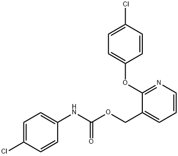 [2-(4-CHLOROPHENOXY)-3-PYRIDINYL]METHYL N-(4-CHLOROPHENYL)CARBAMATE Struktur