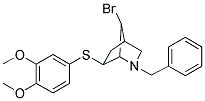 2-BENZYL-7-BROMO-6-[(3,4-DIMETHOXYPHENYL)THIO]-2-AZABICYCLO[2.2.1]HEPTANE Struktur