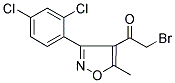 2-BROMO-1-[3-(2,4-DICHLOROPHENYL)-5-METHYL-4-ISOXAZOLYL]-1-ETHANONE Struktur