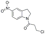 3-CHLORO-1-(5-NITRO-2,3-DIHYDRO-1H-INDOL-1-YL)PROPAN-1-ONE Struktur