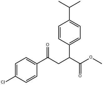 METHYL 4-(4-CHLOROPHENYL)-2-(4-ISOPROPYLPHENYL)-4-OXOBUTANOATE Struktur