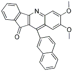 2,3-DIMETHOXY-11-(2-NAPHTHYL)INDENO[3,2-B]QUINOLIN-10-ONE Struktur