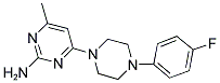 6-(4-(4-FLUOROPHENYL)PIPERAZINYL)-4-METHYLPYRIMIDINE-2-YLAMINE Struktur