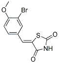 5-((3-BROMO-4-METHOXYPHENYL)METHYLENE)-1,3-THIAZOLIDINE-2,4-DIONE Struktur