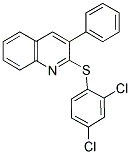 2,4-DICHLOROPHENYL 3-PHENYL-2-QUINOLINYL SULFIDE Struktur