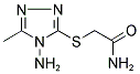 2-[(4-AMINO-5-METHYL-4H-1,2,4-TRIAZOL-3-YL)SULFANYL]ACETAMIDE Struktur