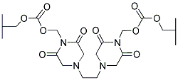 4,4'-(1,2-ETHANEDIYL)BIS(1-ISO-BUTOXYCARBONYLOXMETHYL-2,6-PIPERAZINEDIONE) Struktur