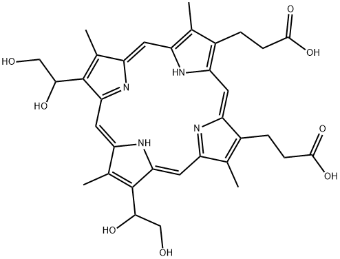 DEUTEROPORPHYRIN IX 2,4 BIS ETHYLENE GLYCOL Struktur