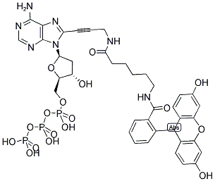 FLUORESCEIN-12-DATP Struktur