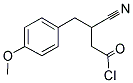 3-CYANO-3-(4-METHOXY-BENZYL)-PROPIONYL CHLORIDE Struktur