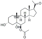 PREGNAN-3-ALPHA, 5-ALPHA, 6-BETA-TRIOL-20-ONE 6-ACETATE Struktur