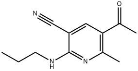 5-ACETYL-6-METHYL-2-(PROPYLAMINO)NICOTINONITRILE Struktur