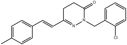 2-(2-CHLOROBENZYL)-6-(4-METHYLSTYRYL)-4,5-DIHYDRO-3(2H)-PYRIDAZINONE Struktur