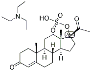 4-PREGNEN-17-OL-3,20-DIONE SULPHATE, TRIETHYL AMMONIUM SALT Struktur