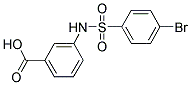 3-(4-BROMO-BENZENESULFONYLAMINO)-BENZOIC ACID Struktur