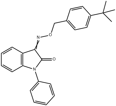 1-PHENYL-1H-INDOLE-2,3-DIONE 3-(O-[4-(TERT-BUTYL)BENZYL]OXIME) Struktur