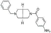 N-BENZYL-N'-(4-AMINOBENZOYL)BISPIDINE Struktur