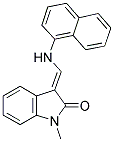 (3E)-1-METHYL-3-[(1-NAPHTHYLAMINO)METHYLENE]-1,3-DIHYDRO-2H-INDOL-2-ONE Struktur