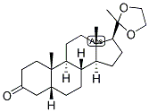 5-BETA-PREGNAN-3,20-DIONE 20-ETHYLENEKETAL Struktur