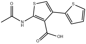 5'-(ACETYLAMINO)-2,3'-BITHIOPHENE-4'-CARBOXYLIC ACID Struktur