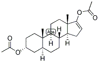 16,(5-ALPHA)-ANDROSTEN-3-ALPHA, 17-DIOL DIACETATE Struktur