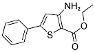 3-AMINO-5-PHENYL-THIOPHENE-2-CARBOXYLIC ACID ETHYL ESTER Struktur