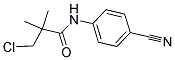 3-CHLORO-N-(4-CYANOPHENYL)-2,2-DIMETHYLPROPANAMIDE Struktur