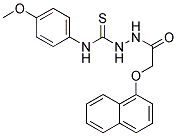 1-(2-(1-NAPHTHOXY)ACETYL)-4-(4-METHOXYPHENYL)-3-THIOSEMICARBAZIDE Struktur