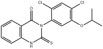 3-(2,4-DICHLORO-5-ISOPROPOXYPHENYL)-2-SULFANYL-4(3H)-QUINAZOLINONE Struktur