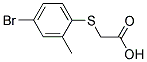 (4-BROMO-2-METHYL-PHENYLSULFANYL)-ACETIC ACID Struktur