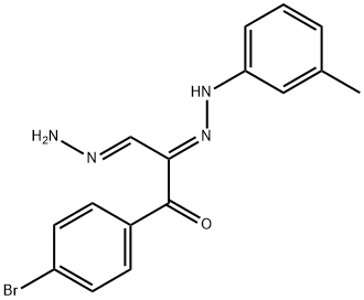 3-(4-BROMOPHENYL)-2-[2-(3-METHYLPHENYL)HYDRAZONO]-3-OXOPROPANAL HYDRAZONE Struktur