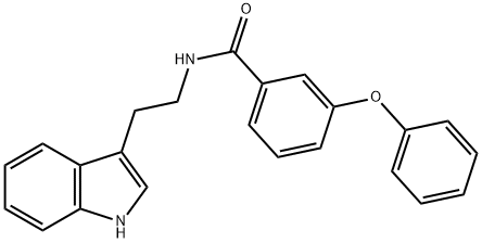 N-(2-INDOL-3-YLETHYL)(3-PHENOXYPHENYL)FORMAMIDE Struktur