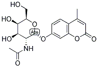 4-METHYLUMBELLIFERYL-2-ACETAMIDO-2-DEOXY-ALPHA-D-GALACTOPYRANOSIDE Struktur