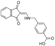 4-((((1,3-DIOXOINDAN-2-YLIDENE)METHYL)AMINO)METHYL)BENZOIC ACID Struktur