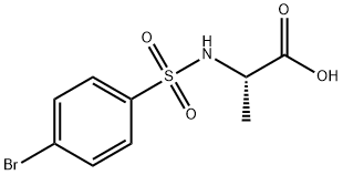 2-([(4-BROMOPHENYL)SULFONYL]AMINO)PROPANOIC ACID Struktur