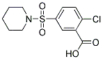 2-CHLORO-5-(PIPERIDIN-1-YLSULFONYL)BENZOIC ACID Struktur