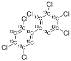 13C12-2,2',3,4,4',5,5'-HEPTACHLOROBIPHENYL Struktur