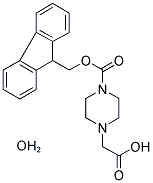 4-FMOC-1-PIPERAZINEACETIC ACID HYDRATE Struktur