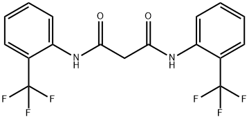 N1,N3-BIS[2-(TRIFLUOROMETHYL)PHENYL]MALONAMIDE Struktur